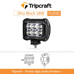 Tripcraft dual rows 4/7/15/17/20in 2row LED Light Bar combo led work light for Car Tractor Boat OffRoad 4x4 Truck SUV ATV 12v24v
