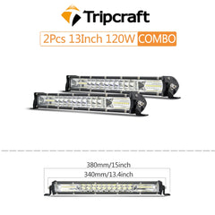 Tripcraft led bar Slim 13Inch 120W LED Light Bar for Tractor 4x4 offroad accessories ATV Combo LED Work Bar 12v 24v headlights