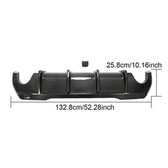 1 Series F40 Carbon Fiber Rear Lip Valance Diffuser for BMW F40 118i M-TECH M-SPORT Hatchback 4-Door 2020-2022