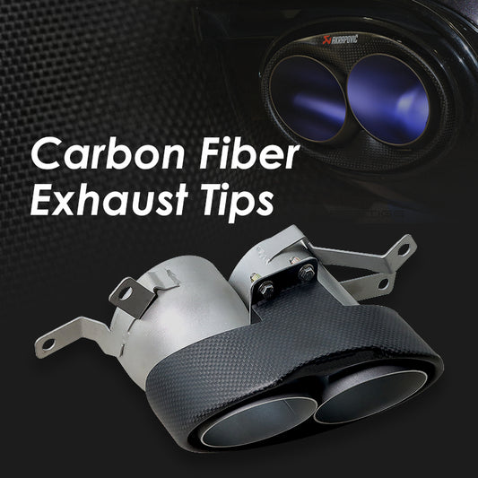 1 Set Exhaust Tips For Audi RS4 RS5 RS6 RS7 Car Accesories Carbon Fiber Tailpipe Muffler Pipe