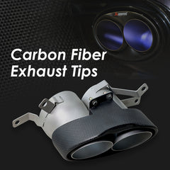 1 Set Exhaust Tips For Audi RS4 RS5 RS6 RS7 Car Accesories Carbon Fiber Tailpipe Muffler Pipe