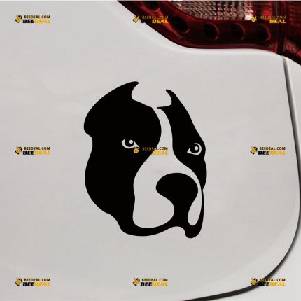 Boxer Sticker Decal Vinyl, Dog Head – Custom Choose Size Color – For Car Laptop Window Boat – Die Cut No Background 062631217