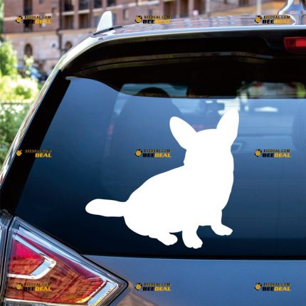 Corgi Sticker Decal Vinyl, Welsh Dog, Silhouette – Custom Choose Size Color – For Car Laptop Window Boat – Die Cut No Background 062631040