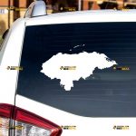 Honduras Sticker Decal Vinyl, Country Map Outline, Home Pride – Custom Choose Size Color – For Car Laptop Window Boat – Die Cut No Background 062231603