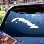 Cuba Sticker Decal Vinyl, Country Map Outline, Home Pride – Custom Choose Size Color – For Car Laptop Window Boat – Die Cut No Background 062231546