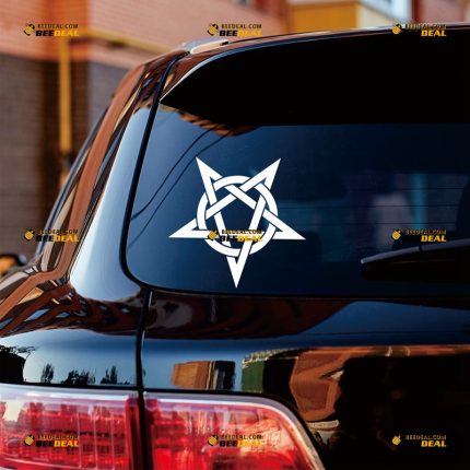 Pentagram Sticker Decal Vinyl, Wiccan Pagan Symbol – Custom Choose Size Color – For Car Laptop Window Boat – Die Cut No Background 062532112