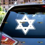 Star of David Sticker Decal Vinyl, Magen, Jew Israel – Custom Choose Size Color – For Car Laptop Window Boat – Die Cut No Background 062230010
