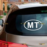 Malta Sticker Decal Vinyl, Maltese Oval Country Code MT – Custom Choose Size Color – For Car Laptop Window Boat – Die Cut No Background