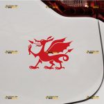 Welsh Dragon Sticker Decal Vinyl, Red Wales Y Ddraig Goch – Custom Choose Size Color – For Car Laptop Window Boat – Die Cut No Background 061930051