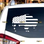 American Flag Buffalo Symbol Sticker Decal Vinyl Native American – Custom Choose Size Color – For Car Laptop Window Boat – Die Cut No Background 082301