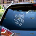 Czech Sticker Decal Vinyl, Czechs Lion – Custom Choose Size Color – For Car Laptop Window Boat – Die Cut No Background 212024