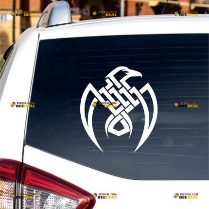 Odin Raven Sticker Decal Vinyl, Viking, Norse, Celtic Knot – Custom Choose Size Color – For Car Laptop Window Boat – Die Cut No Background 061532233
