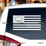 Polish Eagle American Flag Sticker Decal Vinyl Poland Coat Of Arms Polski Orzeł Biały Herb – Custom Choose Size Color – For Car Laptop Window Boat – Die Cut No Background