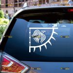 Odin Raven Sticker Decal Vinyl, Viking, Norse, Norwegian – Custom Choose Size Color – For Car Laptop Window Boat – Die Cut No Background 06153a