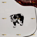 British Bulldog Sticker Decal Vinyl Dog English Bulldog – Custom Choose Size Color – For Car Laptop Window Boat – Die Cut No Background 211291