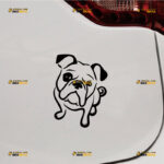 British Bulldog Sticker Decal Vinyl Dog English Bulldog – Custom Choose Size Color – For Car Laptop Window Boat – Die Cut No Background 211292