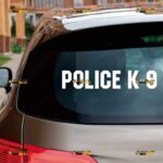 K9 Dog Sticker Decal Vinyl Police Unit, Custom Choose Size Color, For Car Laptop Window Boat, Die Cut No Background