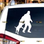 K9 Dog Sticker Decal Vinyl Police German Shepherd Training, Custom Choose Size Color, For Car Laptop Window Boat, Die Cut No Background