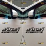 4x4 Sticker Decal Vinyl Off Road – Pair, Mirror Images Reversed – Fit For Ford Chevy GMC Toyota Jeep Car Pickup Truck – Custom, Choose Size Color – Die Cut No Background