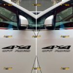 4x4 Sticker Decal Vinyl Off Road – Pair, Mirror Images Reversed – Fit For Ford Chevy GMC Toyota Jeep Car Pickup Truck – Custom, Choose Size Color – Die Cut No Background