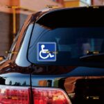 Handicap Sticker Decal Vinyl, Wheelchair Disabled – For Car Truck Bumper Window – Custom, Choose Size, Reflective or Glossy 72030029