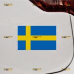 Sweden Sticker Decal Vinyl, Swedish Flag – For Car Truck Bumper Bike Laptop – Custom, Choose Size, Reflective or Glossy 71632150