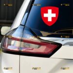 Switzerland Sticker Decal Vinyl, Swiss Coat Of Arms – For Car Truck Bumper Bike Laptop – Custom, Choose Size, Reflective or Glossy 71632129