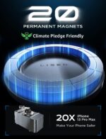 LISEN Tesla Phone Mount Holder, for MagSafe Car Mount [20 Strongest Magnets] Tesla Model 3/Y/X/S Accessories 2023, Adjustable Tesla Accessories Model 3/Y Compatible with iPhone 14 13 12 Pro Max Plus - Image 3