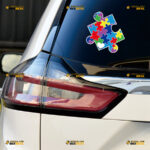 Autism Awareness Puzzle Piece Sticker Decal Vinyl Autistic Heart – Custom, Choose Size, Reflective or Glossy 83131328