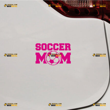 Soccer Mom Sticker Decal Vinyl Football – For Car Truck Bumper Bike Laptop – Custom, Choose Size Color – Die Cut No Background 92630910