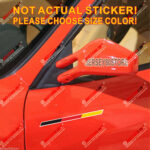 Pair Germany German Flag Stripes Decal Sticker Car Vinyl Reflective Glossy b - Image 2