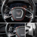 2023 T-carbon Replacement Steering Wheel Paddle Shifter Fit For Corvette C8 Shifting Paddles Carbon Fiber Auto Accessories - Image 2