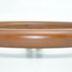 Classic Car Wood Steering Wheel - Brown Matte Spokes 350MM 14 Inch 6 Holes Universal - Image 2