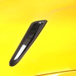 JSWAN Real Carbon Fiber Car Hood Vent Air Flow Intake Body Kits Decoration Panel Cover For GR Supra A90 2019-2023 Air Flow Intake Hood Scoop Bonnet Vent Cover (Bright Black with hole) - Image 4