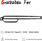 JSWAN Real Carbon Fiber Dashboard Cover Wrap Fit for 11th Gen Civic Type r FL5 Typer Center Console Dashboard Panel Trim Cover Dash Air Vent Outlet Frame Cover (1pcs Dash Cover forging) - Image 6