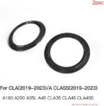 JSWAN 2PCS Carbon Fiber Air Conditioning Outlet Decoration Side Ring Sticker for Mercedes Benz CLA/A Class A180 A200 A35L A45S CLA35 CLA45 W118 W177 V177 Air Condition Vent Outlet Ring Trim Cover - Image 6