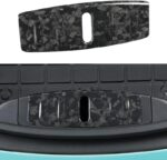 JSWAN Carbon Fibre Front Boot Bumper Portector Fit for Tesla Model 3 (2017-2023) Front Trunk Hood Lock Cover Protect Strip Trim Front Trunk Box Luggage Bumper Panel (Bright Black) - Image 8