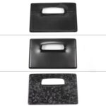 JSWAN Carbon Fiber Center Control Touchscreen Cover Frame for Tesla Model 3 (2017-2022) Model Y (2017-2023) Center Console Dashboard Multimedia Screen Back Protector Cap (Bright Black) - Image 4