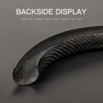 JSWAN Real Carbon Fiber Steering Wheel Cover for KIA EV6 GT GTLINE (2021-2024) Dry Carbon Fiber Steering Wheel Panel Sticker Cap, Interior Modification Accessories (Matte Black no red Marker) - Image 5