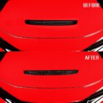 JSWAN Real Carbon Fiber Front Hood Air Intake Grille Cover Fit For 11th Gen TypeR FL5(2023) Type r Hood Vent Fender Intake Grille Cars Bonnet Air Flow Intake Cover Decorative (Forging) - Image 5