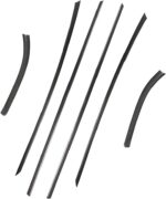 JSWAN 6PCS Real Carbon Fiber Window Molding Trim Fit for Toyota Supra GR A90 MK5 (2019-2024) Carbon Fiber Window Seal Strip Cover, Car Outside Anti-Scratch Window Seal Belt, Car Exterior Trim - Image 4