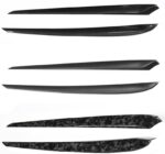 JSWAN Dry Carbon Fiber Front Door Inner Armrest Panel Cover Trim Interior Decoration Accessories for Tesla Model 3 Model Y (2021-2023) - Image 3