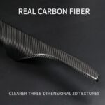 JSWAN Real Carbon Fiber Console Gear Shift Frame Side Cover Fit for Toyota Supra GR A90 MK5 2019-2024 Gear Shift Panel Trim Sticker, Dashboard Cover Central Control Cover - Image 4