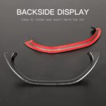 JSWAN Real Carbon Fiber Steering Wheel Cover with Red Marker for KIA EV6 GT GTLINE (2021-2024) Dry Carbon Fiber Steering Wheel Panel Cap (Bright Lower Part) - Image 6