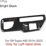 JSWAN Carbon Fiber Fit for Toyota Supra GR A90 A91 MK5 2019-2023 Gear Shift Panel Trim Cover, Gear Shift Console Anti-Scratch Panel Protector Frame Cover (for Left Hand Drive) - Image 3