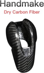 JSWAN Carbon Fiber Gear Shift Head Cover for Macan 718 911 Panamera Cayman Boxster Shift Knob Cover Trim Porsche Interior Accessories (Bright Black) - Image 6
