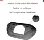 JSWAN Carbon Fibre Rear Trunk Hood Lock Replacement Cover for Toyota Supra A90 GR MK5 (2019-2023) Rear Boot Bumper Lock Portector, Car Door Lock Portector Cover Sticker (Bright Black) - Image 6