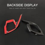 JSWAN 2pcs Carbon Fiber Steering Wheel Panel Trim Cover for KIA EV6 GT GTLINE (2021-2024) Dry Carbon Fiber Steering Wheel Button Frame Cover, Interior Accessories(Kit Style 1 (Bright Black)) - Image 6