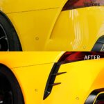 JSWAN Carbon Fiber Rear Bumper Diffuser Spoiler for Supra A90 GR MK5 Side Splitter Spoiler Tail Light Sticker Rear Bumper Diffuser Shark Fin Spoiler Covers Tail Wing Bumper Spoiler Kit - Image 5
