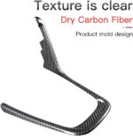 JSWAN Real Carbon Fiber Center Console Panel Frame Cover Trim Fit for Subaru BRZ Scion FRS Toyota FT86 Console Gear Shift Panel Cover Multimedia Panel Frame Side Trim - Image 5